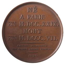Medal - Ponce Denis Écouchard Lebrun, France, 1821