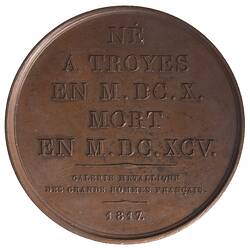Medal - Pierre Mignard, France, 1817