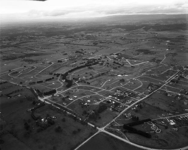 Negative - Aerial View of Lilydale & Surrounding Area, Victoria, 20 Jul 1968