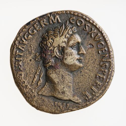 Coin - Sestertius, Emperor Domitian, Ancient Roman Empire, 81-96 AD