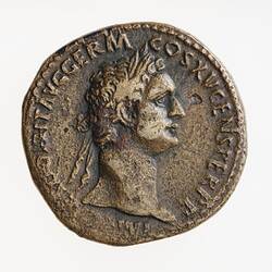 Coin - Sestertius, Emperor Domitian, Ancient Roman Empire, 81-96 AD