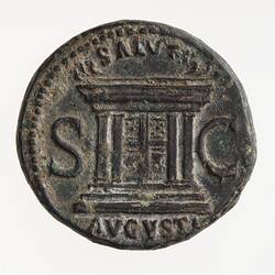 Coin - As, Emperor Domitian, Ancient Roman Empire, 84 AD