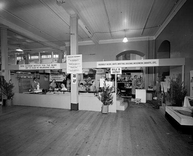 Royal Victorian Institute for the Blind, Exhibition Stand, Victoria, 09 May 1959