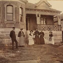 Digital Image - George Denton Hirst with Family, Mosman, New South Wales, 1898