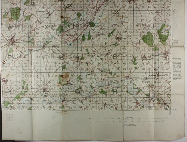 Map Military France Albert Scale 1 40 000 First Edition World War I 1914 1918