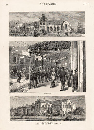 Melbourne Illustrated - The National Museum, 1880