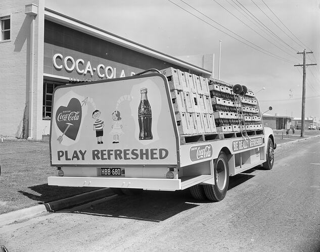 Coca-Cola Company, Delivery Van, Moorabbin, Victoria, 07 Oct 1959