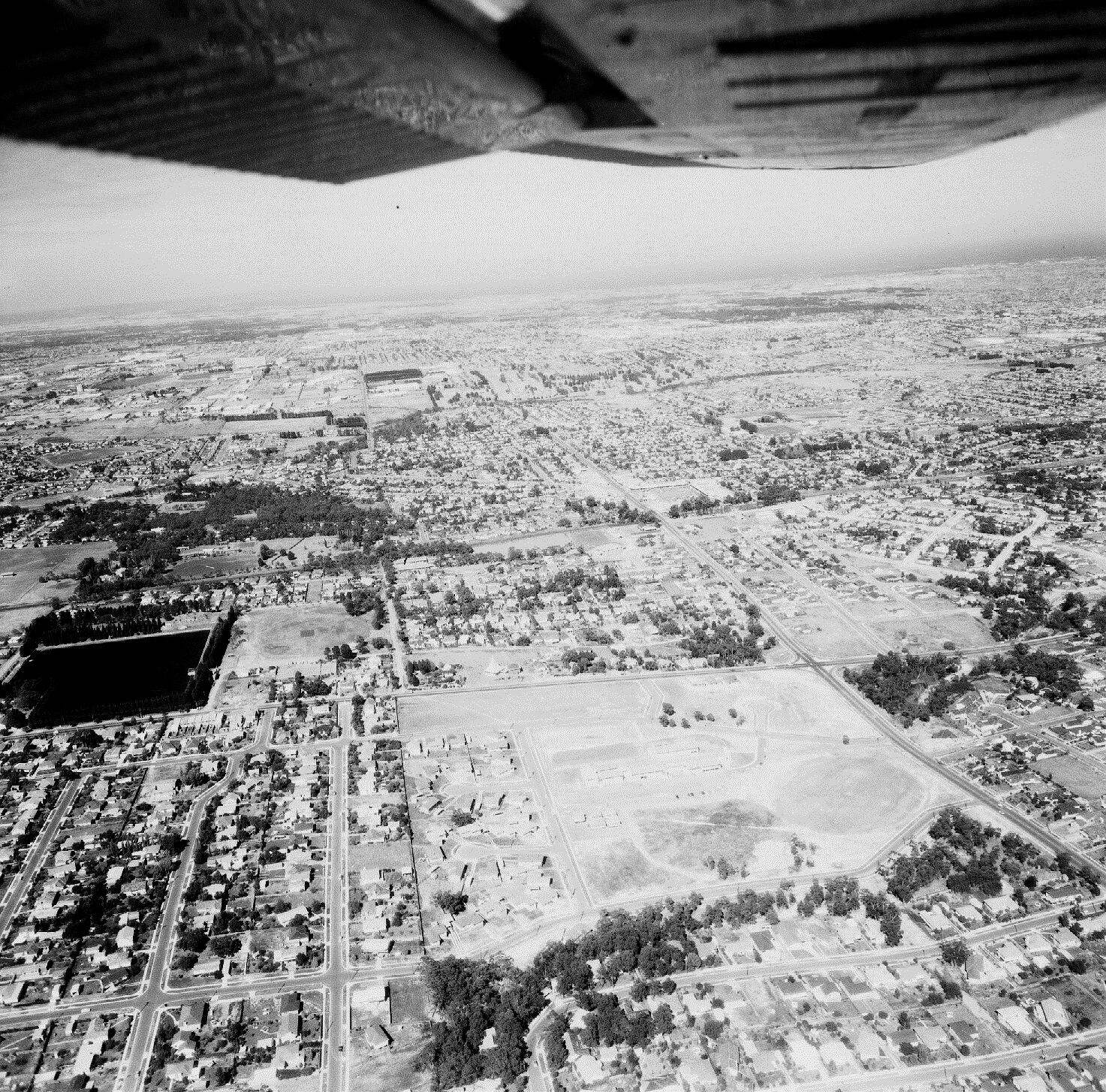 Negative Aerial View of Mount Waverley, Victoria, 1959