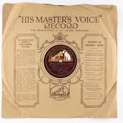 Disc Recording - The Gramophone Co. Ltd., Double-Sided, "New Moon" and "Wake Up and Dream", Date Unknown