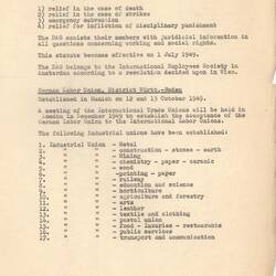 Report - Annex 5: 'German Trade Union for White Collar Workers (DAG)',  Esma Banner, International Refugee Organization, Germany, circa 1950