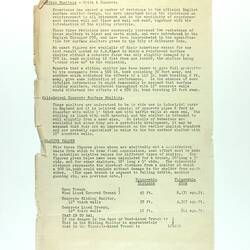 Piece of typed paper