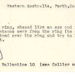 Document - Ian Ballantine, to Dorothy Howard, Description of Marbles Game 'Eye Drop', 1955