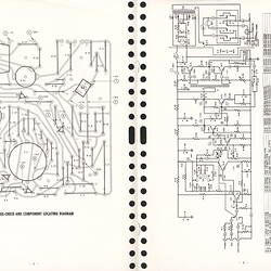 Opened booklet with chart and diagrams.