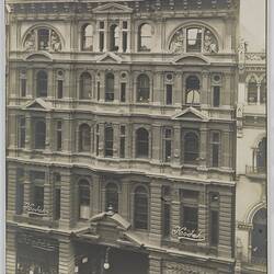 Photograph - Kodak Australasia Ltd, Building Exterior, Block Arcade, Melbourne, 1912