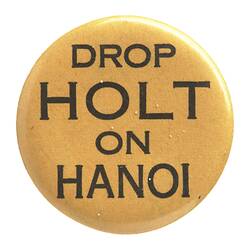 Badge - Drop Holt On Hanoi, 1966 - 1967