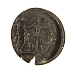 Coin - Quinarius, Emperor Augustus, Ancient Roman Empire, 25-23 BC - Reverse