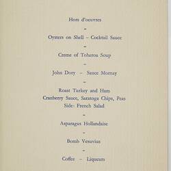 Programme - Kodak Australasia Pty Ltd, E.A. Lloyd & J.W. Lattimore Retirement Dinner, Sydney, 14 May 1954, Page 3