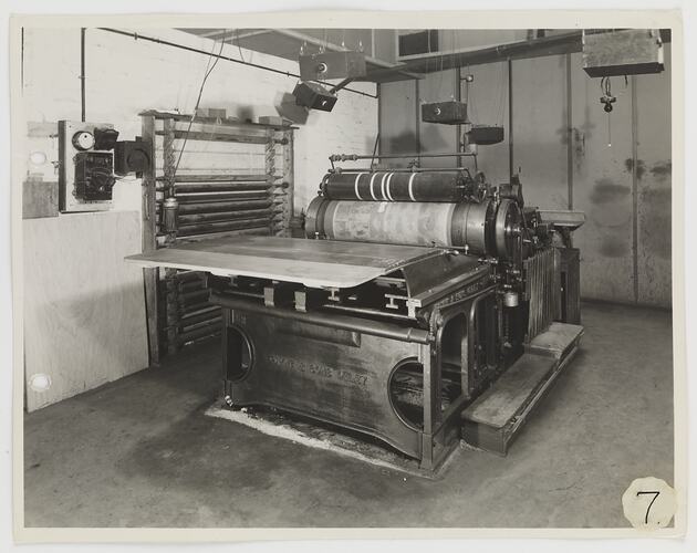 Kodak Australasia Pty Ltd, Wharfdale Printing Machine, Abbotsford, circa 1940s