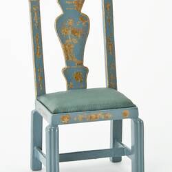 Chair - Blue Bedroom, Dolls' House, 'Pendle Hall', 1940s