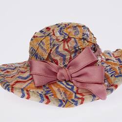 Hat - Picture Hat Style, Pink Bow, Max Mints Toy, circa 1929-1935