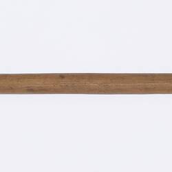 Model arrow, part of a set which includes a model bow and another model arrow. Made by Gushamginiyiy in 1908.