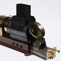 Projector & Lamp burner - Woodbury  Marcy, Magic Lantern, Sciopticon, circa 1880-1900