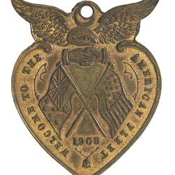 Medal - Visit of the US Fleet, 1908 AD