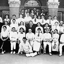 Negative - Tennis Players, Bendigo, Victoria, circa 1885-1900