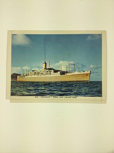 HT 54692, Postcard - SS Oronsay, Orient Line, 1959 (MIGRATION), Document, Registered