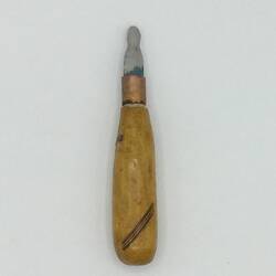 HT 58388, Knife - Metal With Carved Wooden Handle, Joseph Scerri, Brunswick, circa 1980s-2010s (ART & CRAFT), Object, Registered
