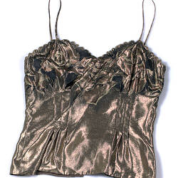 Camisole - Prue Acton, Gold Lame, 1980