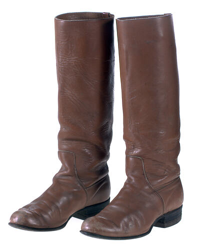 Pair of Boots - Tan Leather
