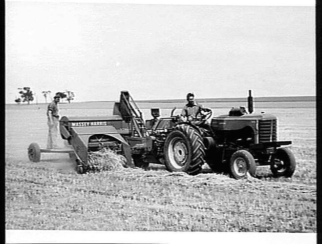 NO 1 AND 2. 701 & 744D. JOHN SHANNON, LOXTON STH AUST. SEPT 1954.