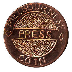 Coin - Melbournese Coin Press, Victoria, Australia, 1996