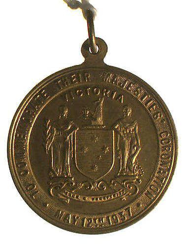 Australia, Coronation of George VI, Obverse