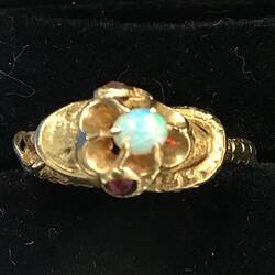Ring - William Lamborn, Snake with Opal, Melbourne, Victoria, circa 1860