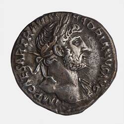 Coin - Denarius, Emperor Hadrian, Ancient Roman Empire, 119-122 AD