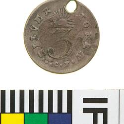 Thornthwaite Token Threepence