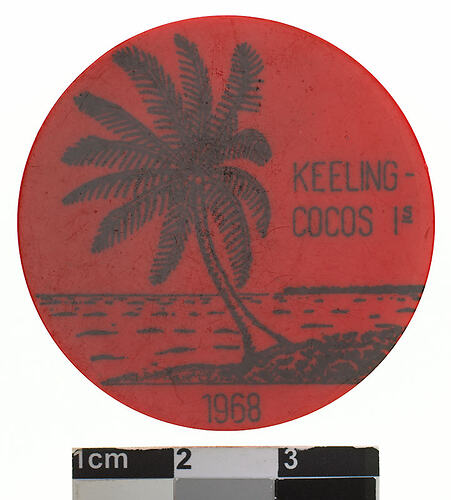 Cocos (Keeling) Islands Twenty Five Rupee 1968