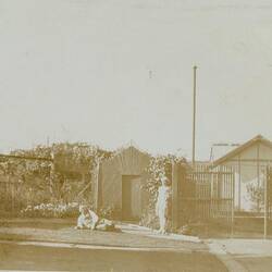 Photograph - Engineer's Residence, Back Garden & Fernery, Spotswood Pumping Station, Victoria, circa 1940