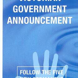 Envelope - 'Important: Victorian Government Announcement', Victorian Government, 2004