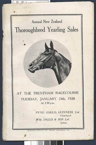 Catalogue - Annual New Zealand Thoroughbred Yearling Sales