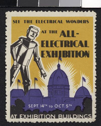 Cinderella Stamp - The All-Electrical Exhibition