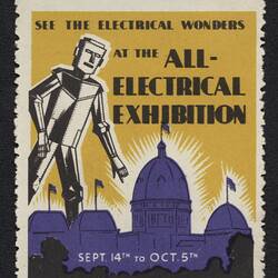 Cinderella Stamp - The All-Electrical Exhibition, 1935