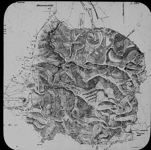 Lantern Slide - Map, Kilsyth, Victoria, 1868. [BA 1814]