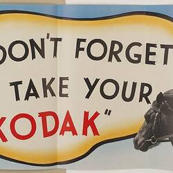Poster - 'Don't Forget to Take Your Kodak', 1930s