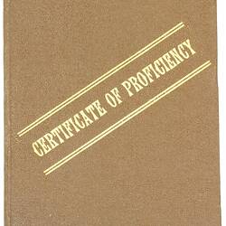 Certificate of Proficiency - Issued to Peter Edward Chettle, Apprenticeship Commission of Victoria, 15 Feb 1946