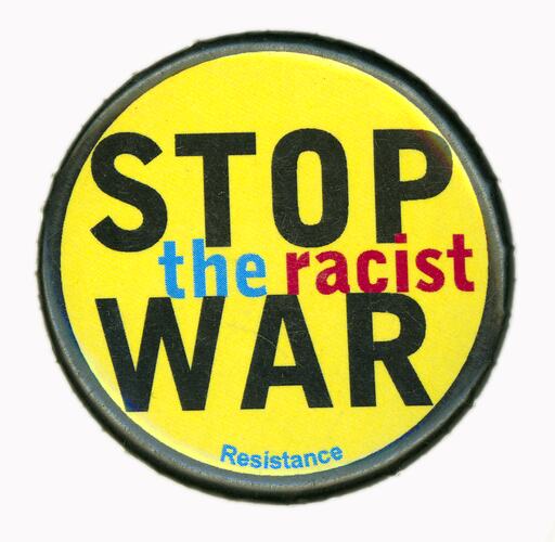 Badge - Stop the Racist War