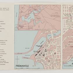 Leaflet - 'Perth & Fremantle', Orient Line, 1955