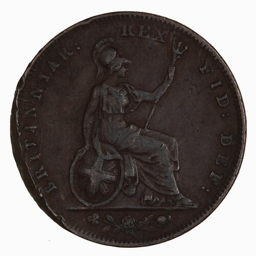 Coin - Farthing, William IV, Great Britain, 1831 (Reverse)